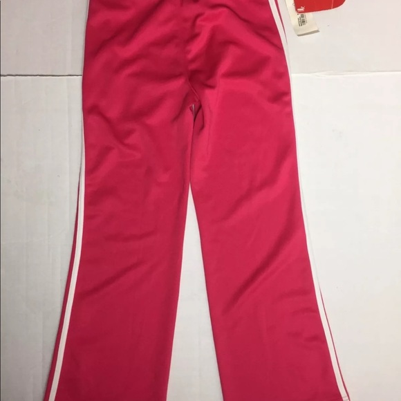 PUMA Girls RASPBERRY PINK Track Pants SIZE LARGE - Picture 6 of 7